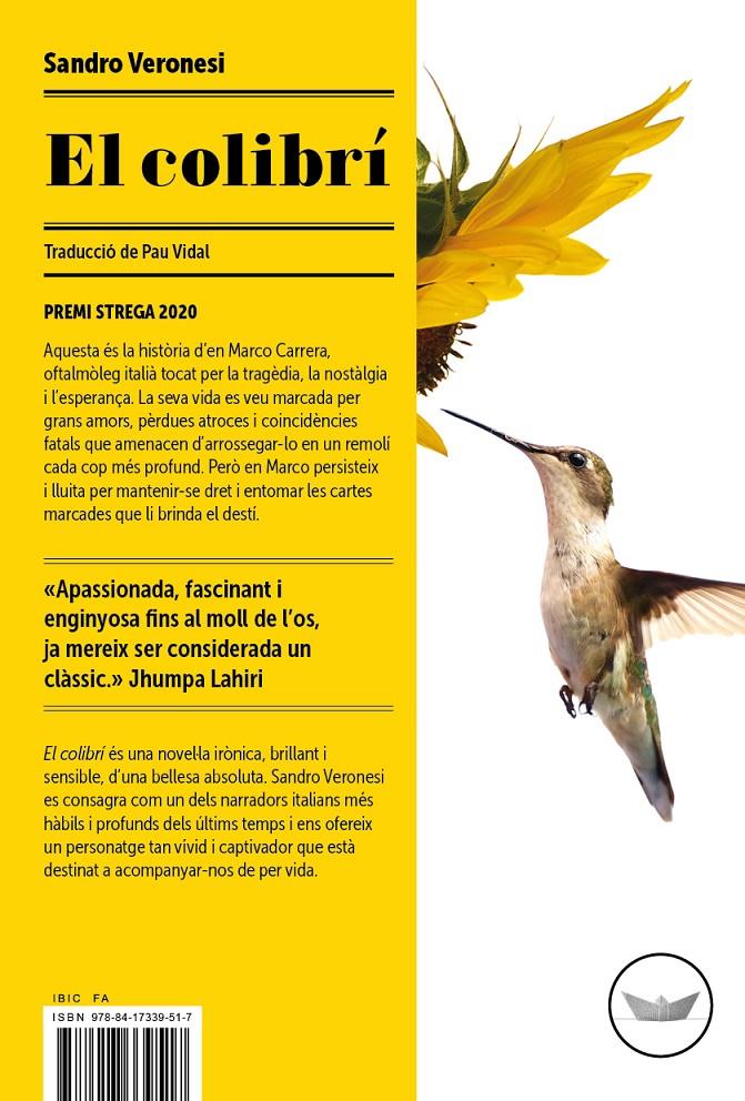 El colibrí | 9788417339517 | Veronesi, Sandro | Llibreria Sendak