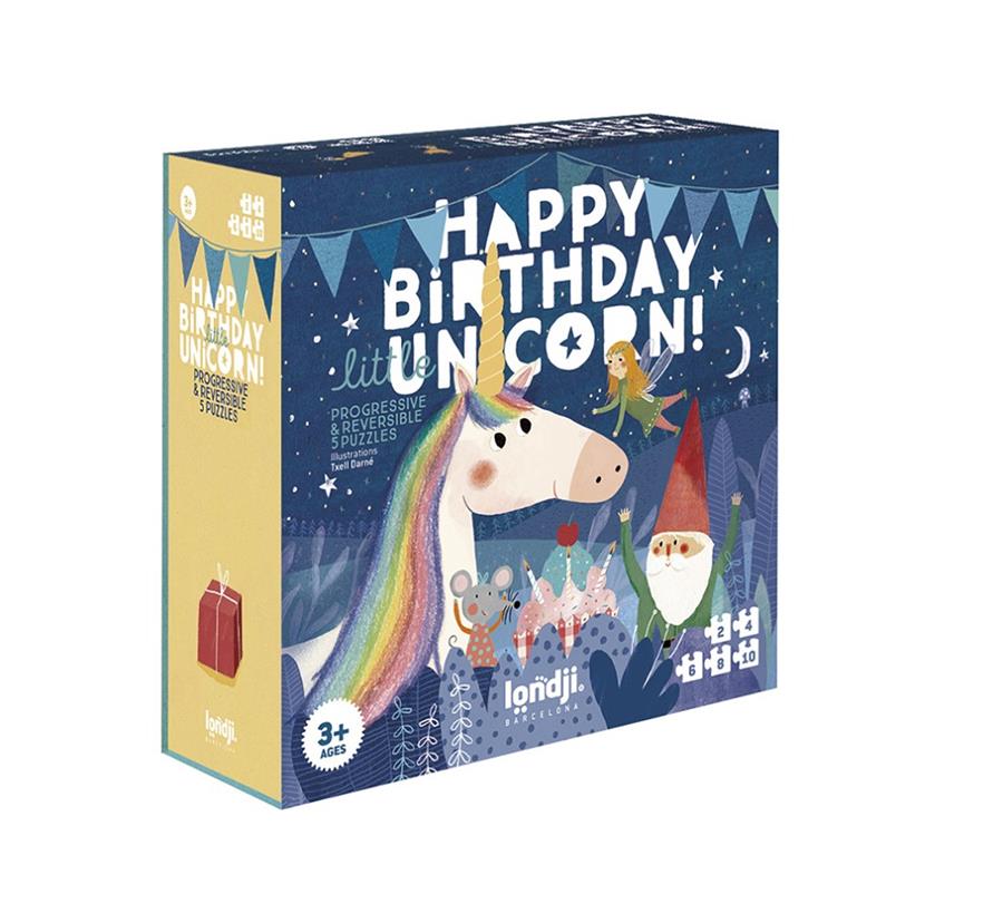LONDJI Puzzle Happy birthday unicorn | 8436580425285 | Llibreria Sendak