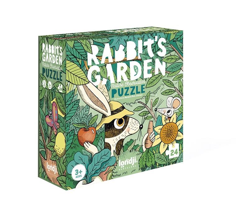 LONDJI Puzzle Rabbit's garden | 8436580425308 | Llibreria Sendak