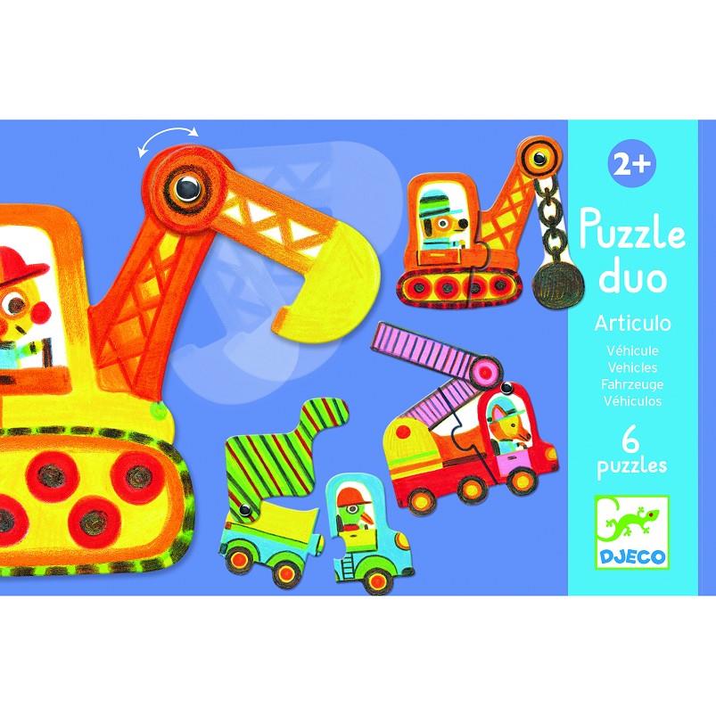 DJECO Puzzle Duo Vehículos | 3070900081703 | Llibreria Sendak