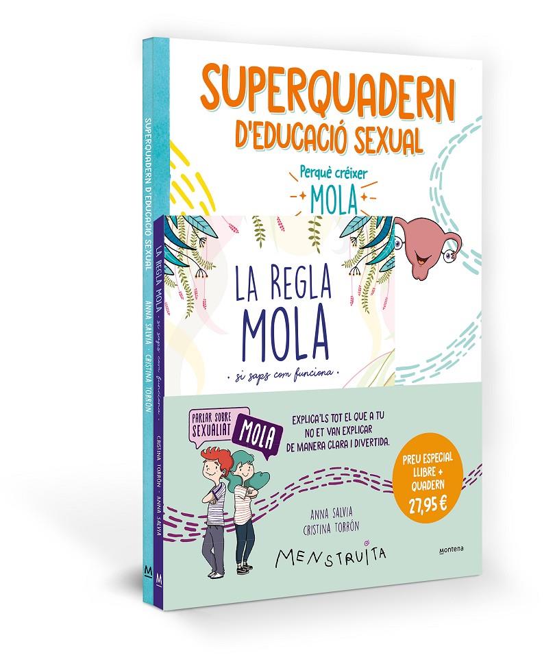 Pack Aprèn amb Menstruita (La regla mola + Superquadern d'educació sexual) | 9788419975065 | Salvia, Anna | Llibreria Sendak