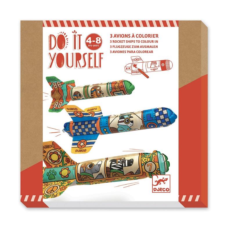 DJECO Kit DIY Avions per colorejar | 3070900079489 | Llibreria Sendak