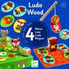 DJECO Ludo Wood - 4 juegos en 1 | 3070900016286 | Librería Sendak