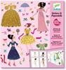 DJECO Pegatinas reposicionables - Muñecas de papel vestidos para las 4 estaciones | 3070900096905 | Llibreria Sendak