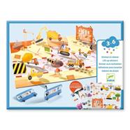 DJECO Pegatinas reposicionables Vehículos | 3070900000438 | Llibreria Sendak