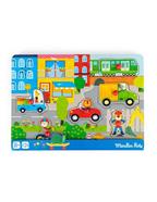 MOULIN ROTY Puzzle sonoro ciudad de madera - Popipop | 3575676613795 | Librería Sendak