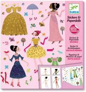 DJECO Pegatinas reposicionables - Muñecas de papel vestidos para las 4 estaciones | 3070900096905 | Llibreria Sendak