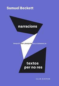Narracions i Textos per no res | 9788473295055 | Beckett, Samuel | Librería Sendak
