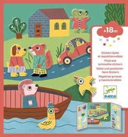 DJECO Pegatinas reposicionables para jugar - Animales | 3070900090712 | Llibreria Sendak