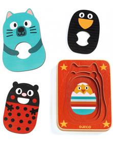 DJECO Puzzle fusta 3 nivells Max&Co | 3070900014763 | Librería Sendak