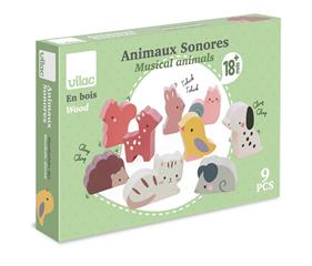 VILAC Wooden Sound Animals - Sarah Betz | 3048700071262 | Llibreria Sendak
