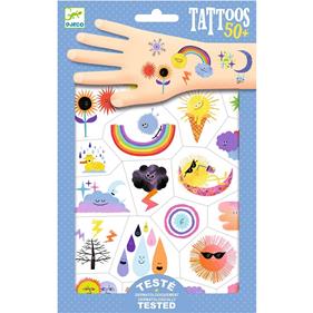 DJECO Tatuajes - Emojis del tiempo | 3070900096134 | Llibreria Sendak