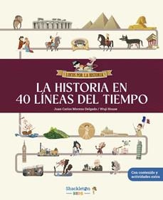 La historia en 40 líneas del tiempo | 9788413614281 | Moreno Delgado, Juan Carlos | Llibreria Sendak