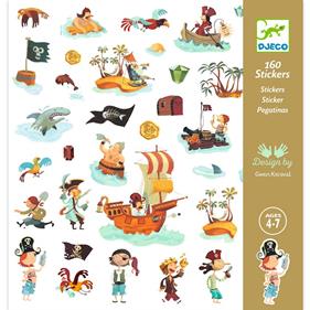 DJECO Pegatinas - Piratas | 3070900088399 | Librería Sendak