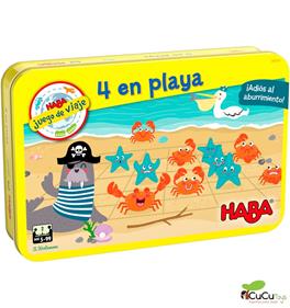 HABA Juego de viaje - 4 en la playa | 4010168255637 | Llibreria Sendak