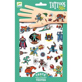 DJECO Tatuajes - Héroes contra villanos | 3070900096141 | Llibreria Sendak