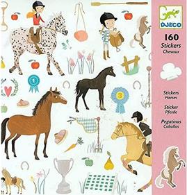 DJECO Pegatinas - Caballos | 3070900088818 | Librería Sendak