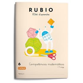 Quaderns Rubio. Competència matemàtica 6 | 9788417427054 | Varios autores | Librería Sendak