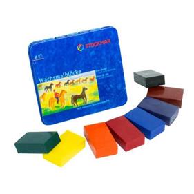 STOCKMAR 8 blocs de cera (caixa de llauna) | 4019365340009 | Librería Sendak