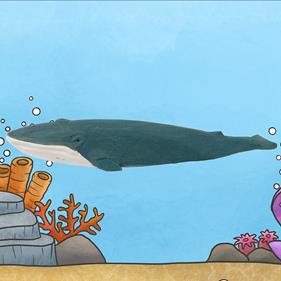 WUDIMALS Balena blava (40812) | 701575408122 | Llibreria Sendak