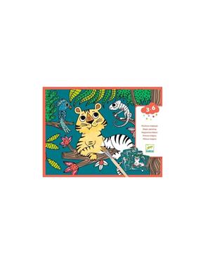 DJECO Pintura mágica para revelar - En la jungla | 3070900000964 | Llibreria Sendak