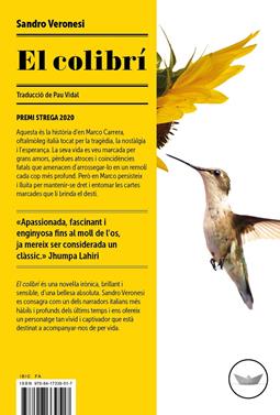 El colibrí | 9788417339517 | Veronesi, Sandro | Llibreria Sendak