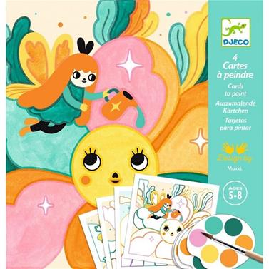 DJECO Tarjetas para pintar - Jardín mágico | 3070900099968 | Llibreria Sendak