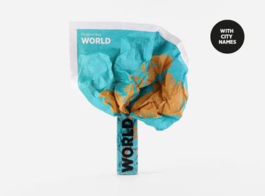 PALOMAR Crumpled Map (Country names) | 9788897487791 | Llibreria Sendak
