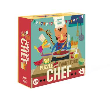 LONDJI Puzzle - I want to be a chef | 8436530167678 | Llibreria Sendak