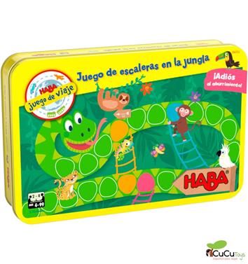 HABA Juego de viaje - Escaleras en la jungla | 4010168255699 | Llibreria Sendak