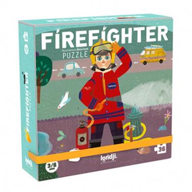 LONDJI Puzzle Pocket - Firefighter | 8436580426145 | Llibreria Sendak