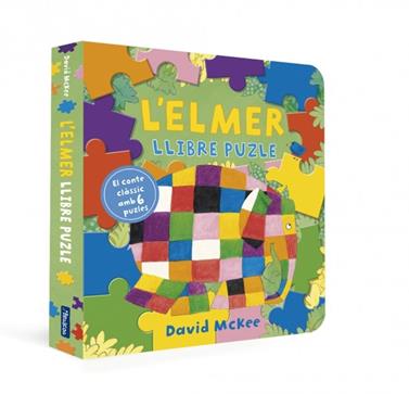 L'Elmer. Llibre joguina - L'Elmer. El llibre puzle | 9788448874131 | McKee, David | Librería Sendak