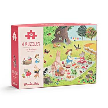 MOULIN ROTY Puzzle - Les 4 estacions | 3575676324400 | Llibreria Sendak