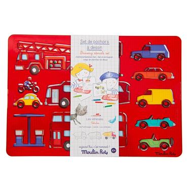 MOULIN ROTY Plantilla de dibuix - Els vehicles | 3575677136019 | Librería Sendak