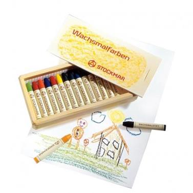 STOCKMAR 16 ceres (caixa de fusta) | 4019365325006 | Llibreria Sendak