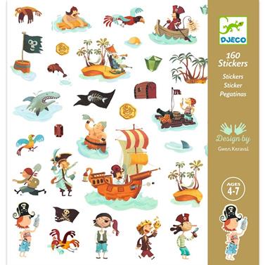 DJECO Pegatinas - Piratas | 3070900088399 | Llibreria Sendak