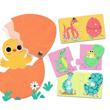 DJECO Puzzle Dúo - Huevos divertidos | 3070900081932 | Llibreria Sendak