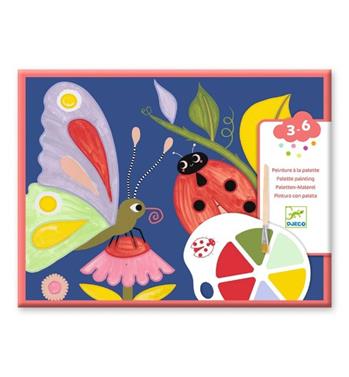 DJECO Pintura con paleta - Los bichitos | 3070900091344 | Librería Sendak