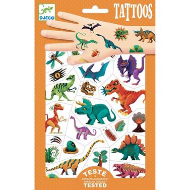 DJECO Tatuajes - Dinosaurios | 3070900095984 | Llibreria Sendak