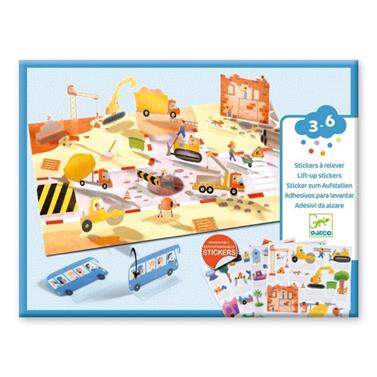 DJECO Pegatinas reposicionables Vehículos | 3070900000438 | Llibreria Sendak
