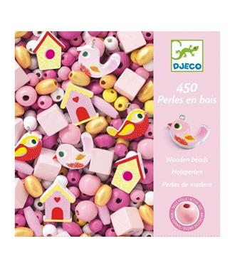 DJECO Perlas de madera - Pájaros | 3070900098091 | Llibreria Sendak