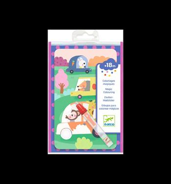 DJECO Dibujos para colorear mágicos - En la carretera | 3070900090743 | Llibreria Sendak