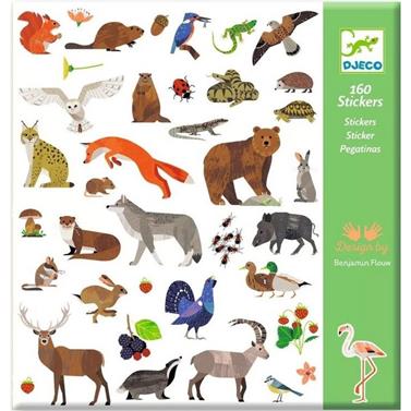 DJECO Pegatinas - Fauna | 3070900092853 | Librería Sendak