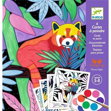 DJECO Tarjetas para pintar - Selva | 3070900099951 | Llibreria Sendak