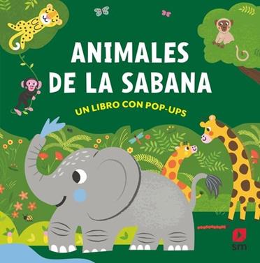 Animals amb pop-up. La sabana | 9788466160001 | Hall, Abigail | Llibreria Sendak