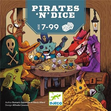 DJECO Juego de dados Pirates 'n' Dice | 3070900008304 | Llibreria Sendak
