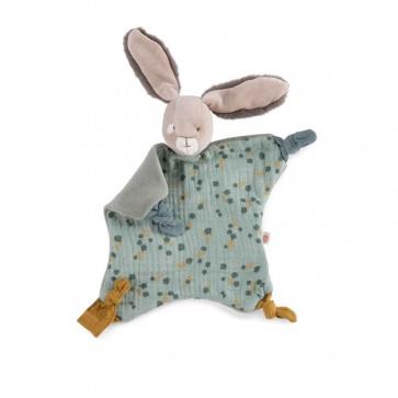 MOULIN ROTY Doudou - Trois petits lapins (salvia) | 3575676780152 | Llibreria Sendak