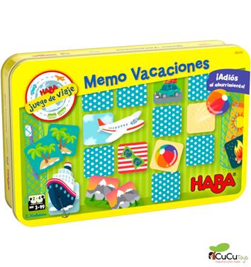 HABA Juego de viaje - Memo vacaciones | 4010168255750 | Librería Sendak