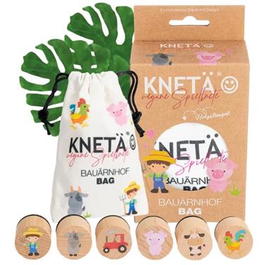 KNETÄ Set sellos de madera - Granja | 4260719670086 | Llibreria Sendak