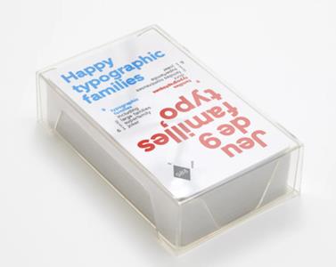 Happy Typographic Families Game | 9782919380039 | Llibreria Sendak